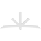 Ekena Millwork Alberta Architectural Grade PVC Gable Bracket, 108"W x 45"H x 6"D x 6"F, 10/12 Pitch GBP108X45X0606ALB00 - alternate 5